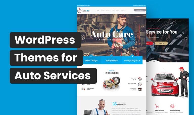 15+ Best WordPress Themes for Auto Services (Free & Premium) – 2023
