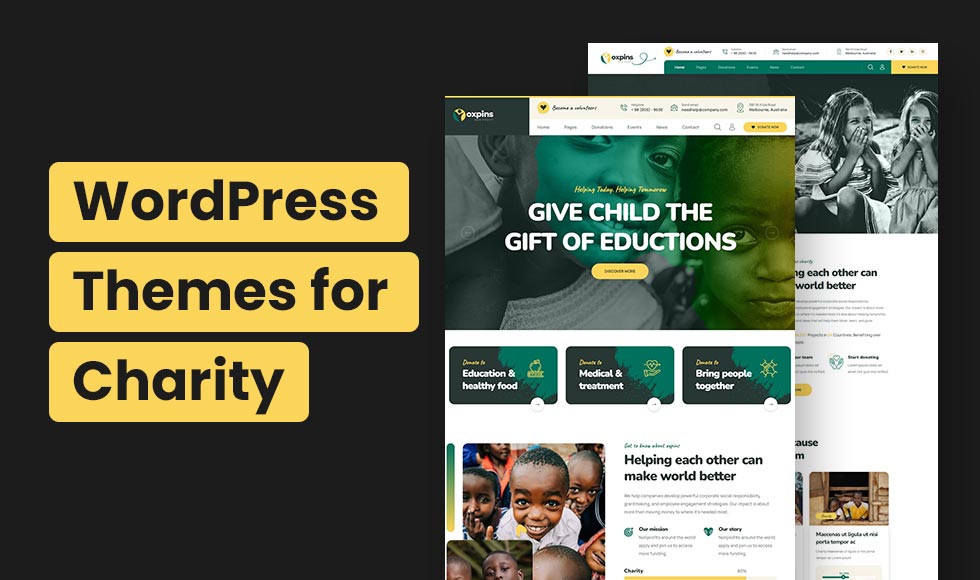 WordPress Themes for Charity