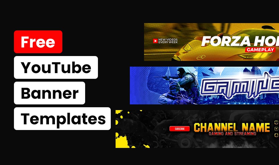 Free Gaming  Banner templates