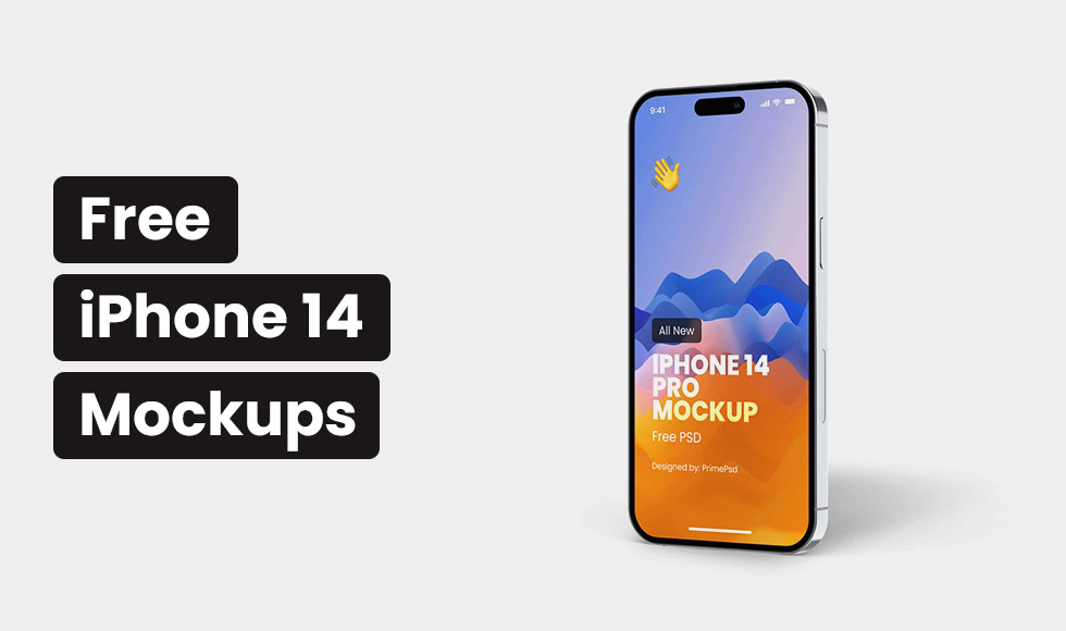 mockups iphone 14 free