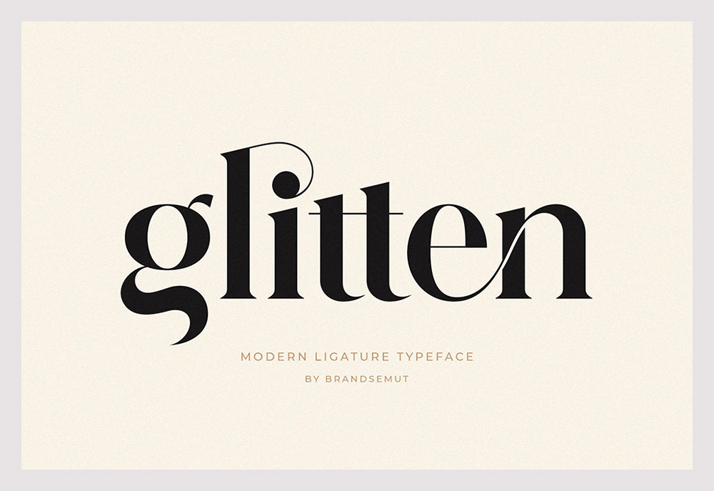 Glitten  Modern Ligature Serif