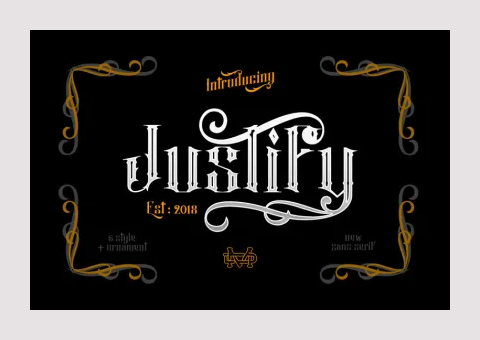 Justify  Layered Font