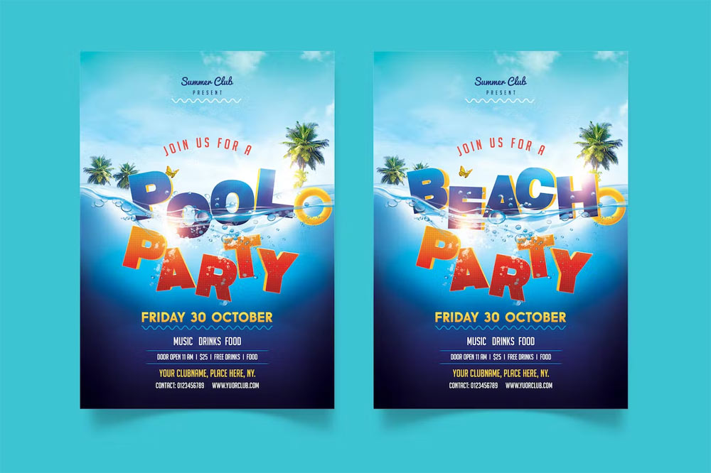 Pool Party Flyer