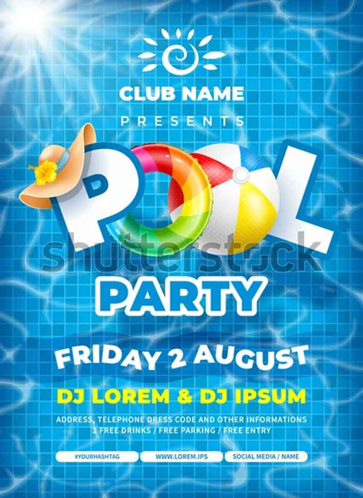 Poster Template for Pool Party