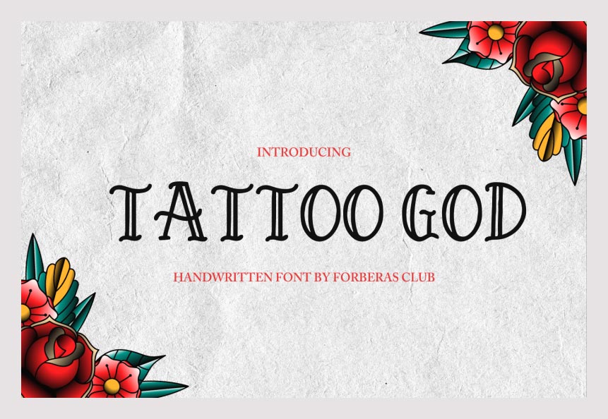 Tattoo God Font