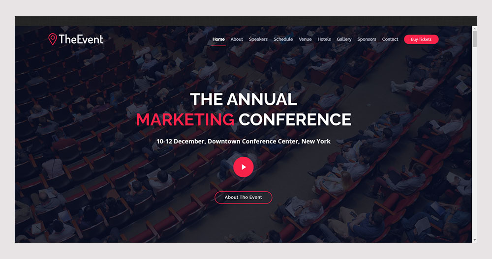 TheEvent  Free Event and Conference Bootstrap Template