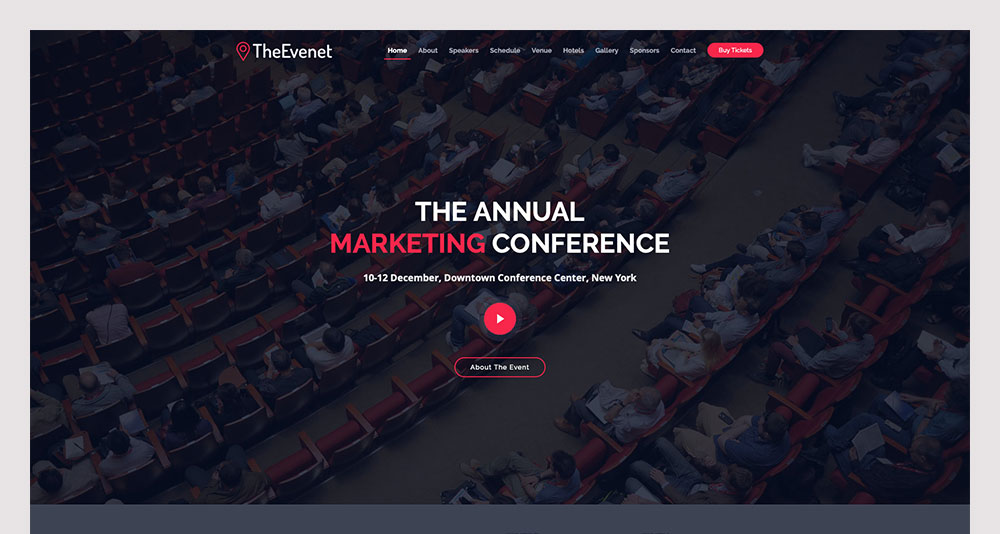 TheEvent Free responsive HTML5 Bootstrap Event template