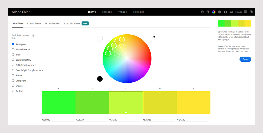Adobe Color Wheel-Color palette generators