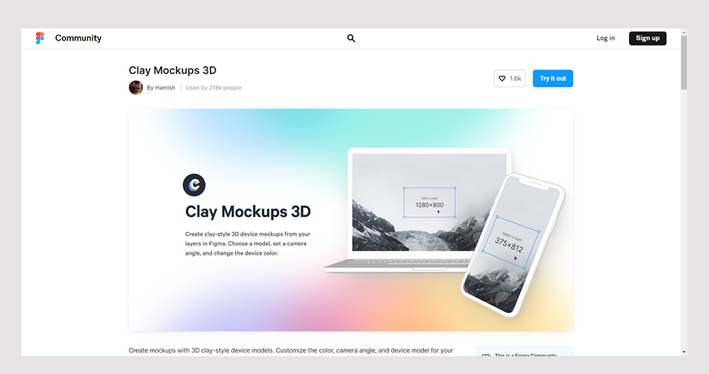 Clay Mockups 3D