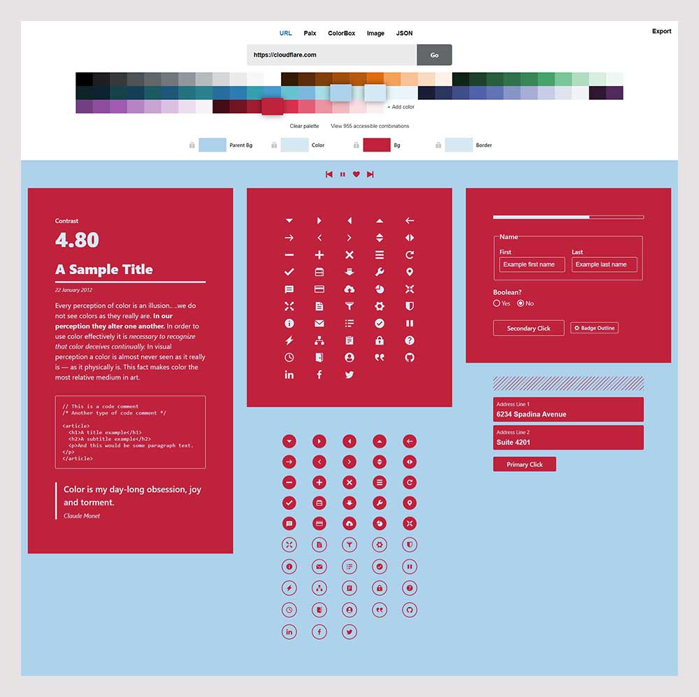 Color by Cloudflare Design-Color palette generators