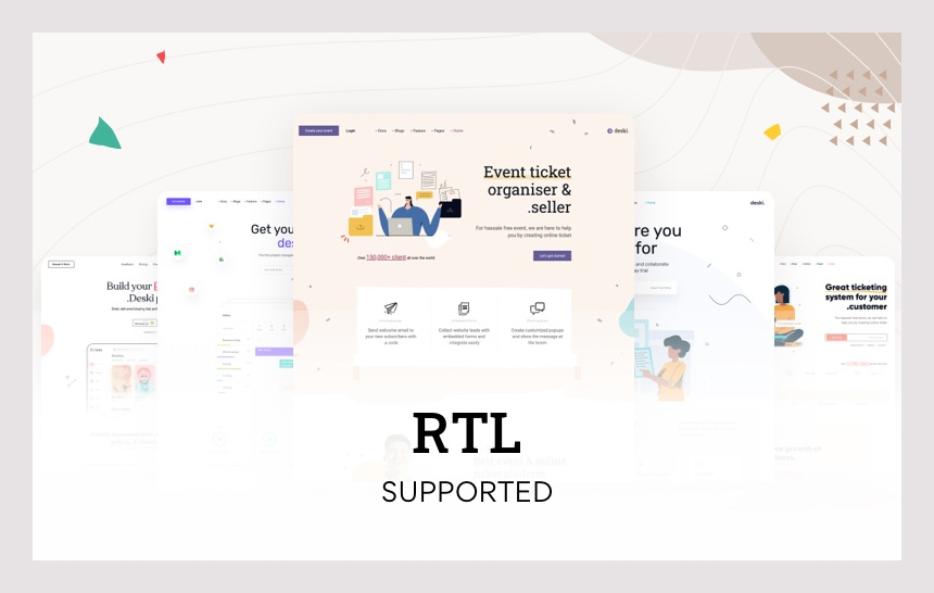 Deski - Saas & Software HTML + RTL Template