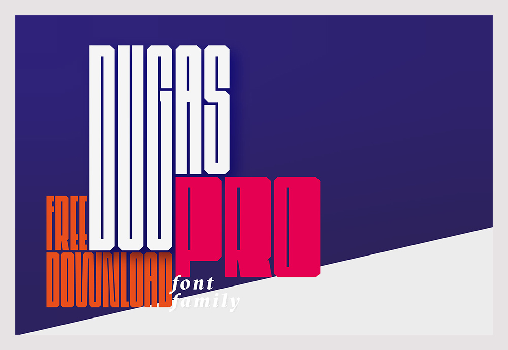 Dugas PRO free font family