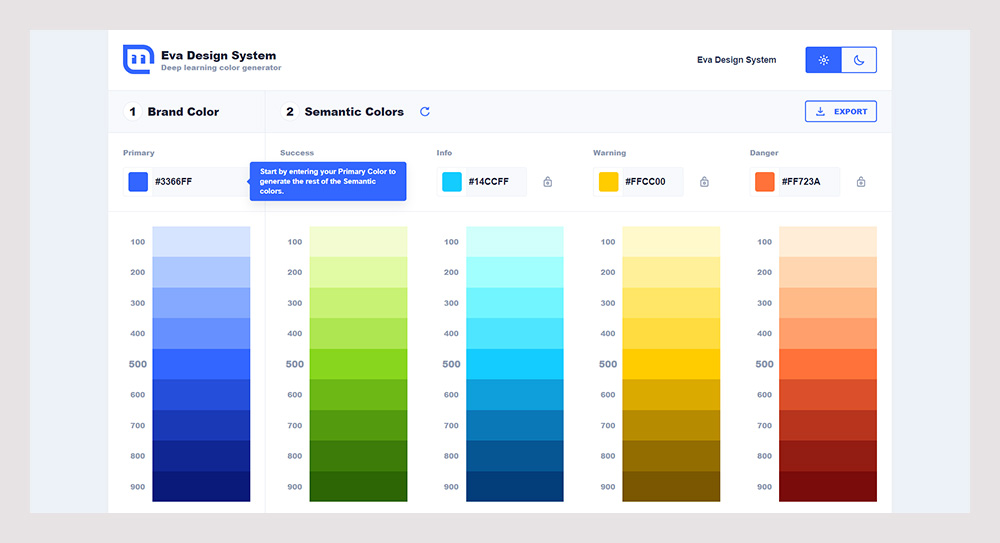Eva Design Color Generator-Color palette generators