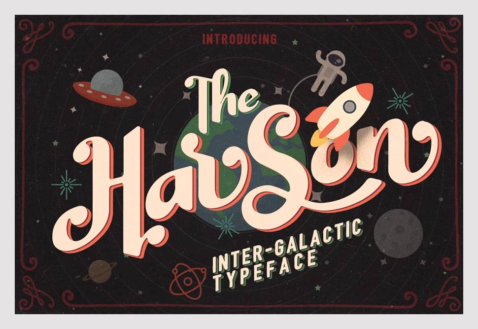 Harson Inter Galactic Typeface