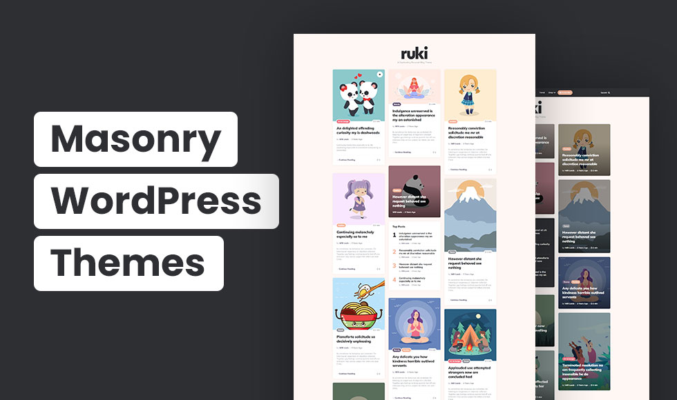Masonry WordPress Blog Themes