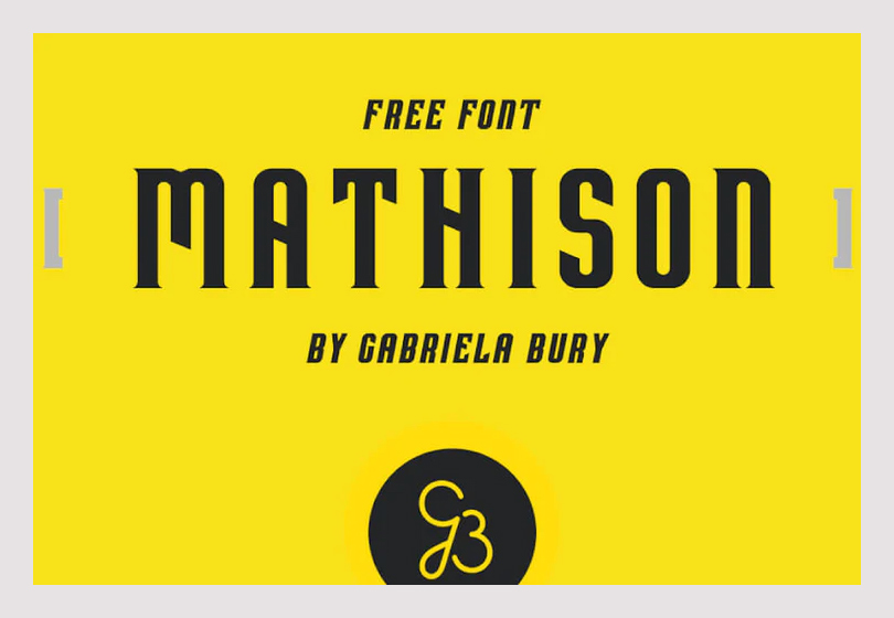 Mathison   Free Display Font