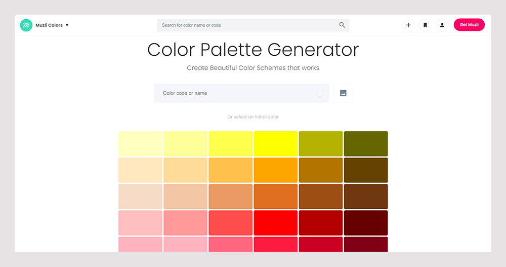 Muzli Colors-Color palette generators