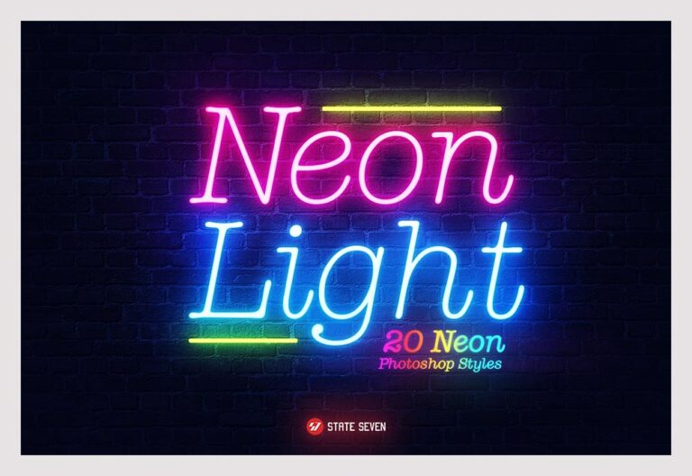 photoshop neon styles free download