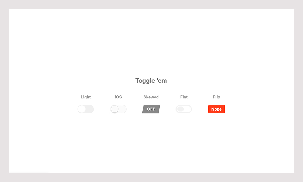 Pure CSS toggle buttons