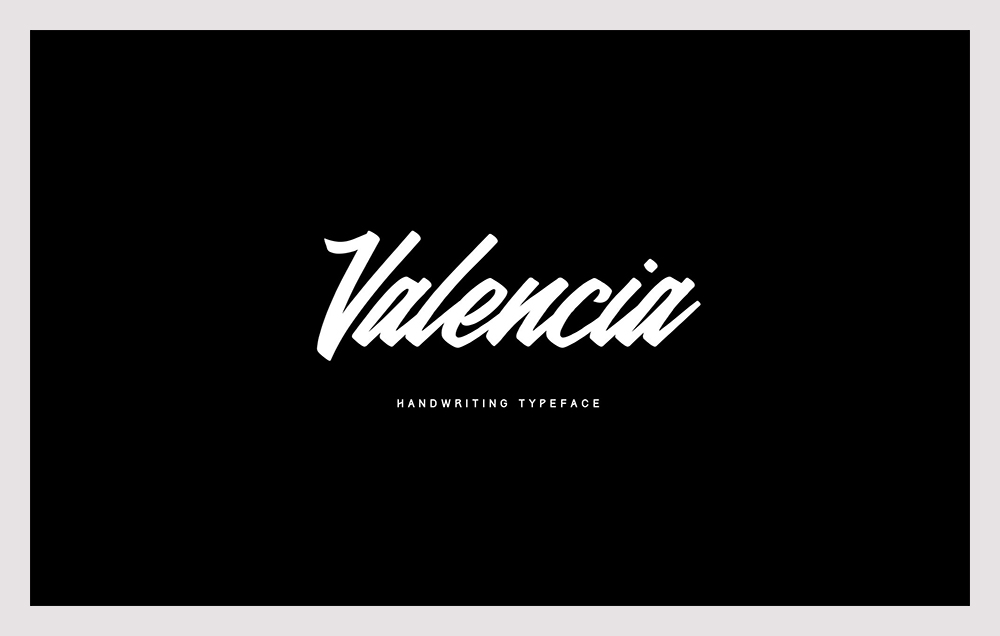 Valencia Calligraphy Typeface