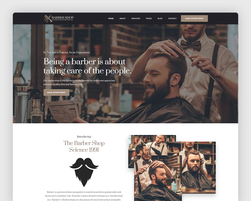 BarberShop & Hair Salon HTML Template