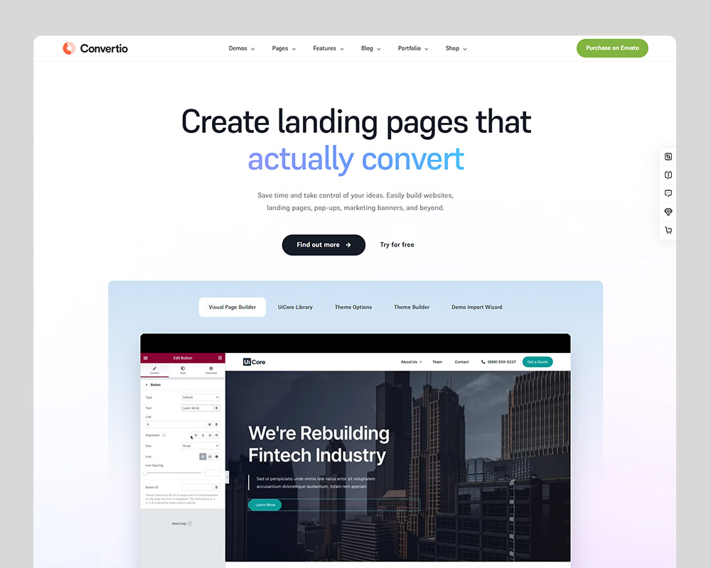 Convertio Conversion Optimized Landing Page Theme
