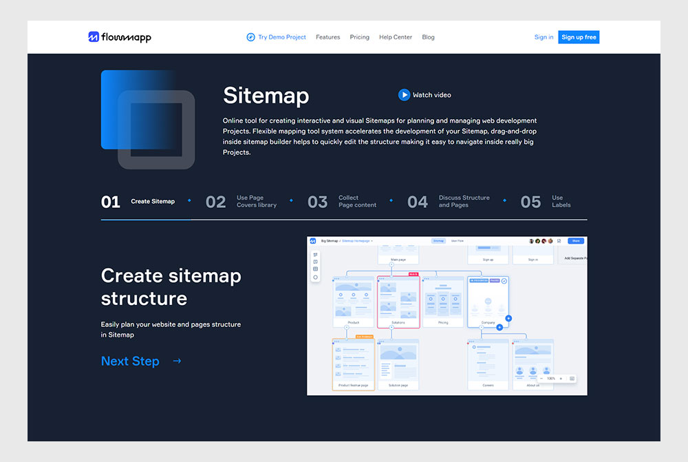 Flowmapp Sitemap Tool