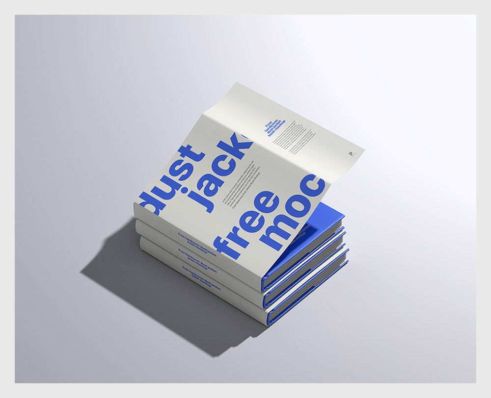 Free-Hardcover-Dust-Jacket-Book-Mockup