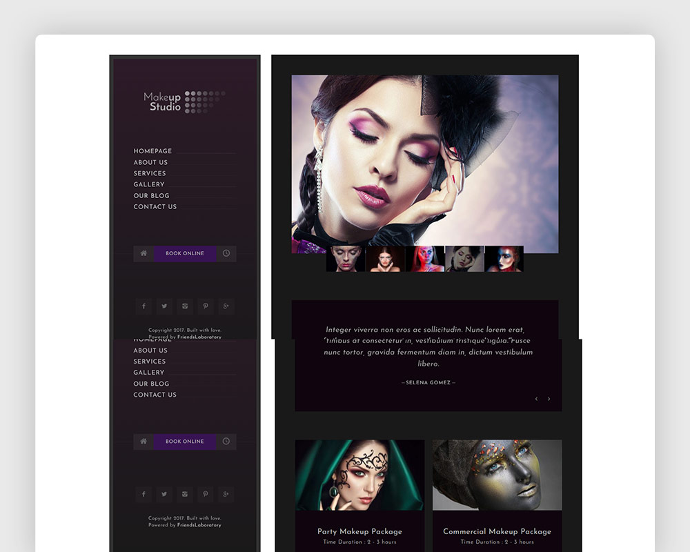 Makeup-Barbershop-HTML Template