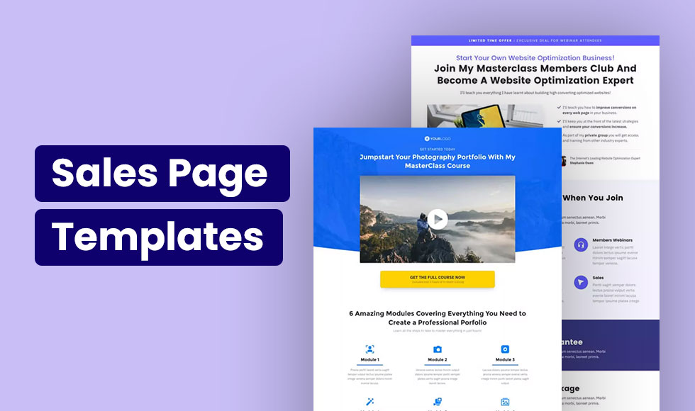 Best Sales Page Templates
