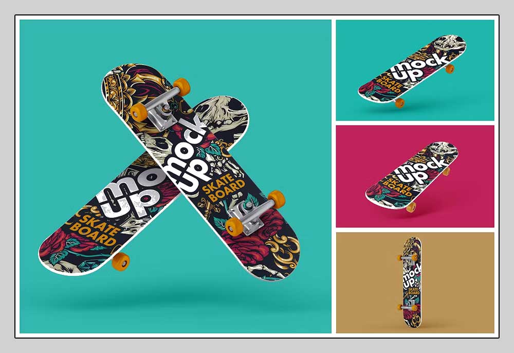 Skateboard Mockup Set 
