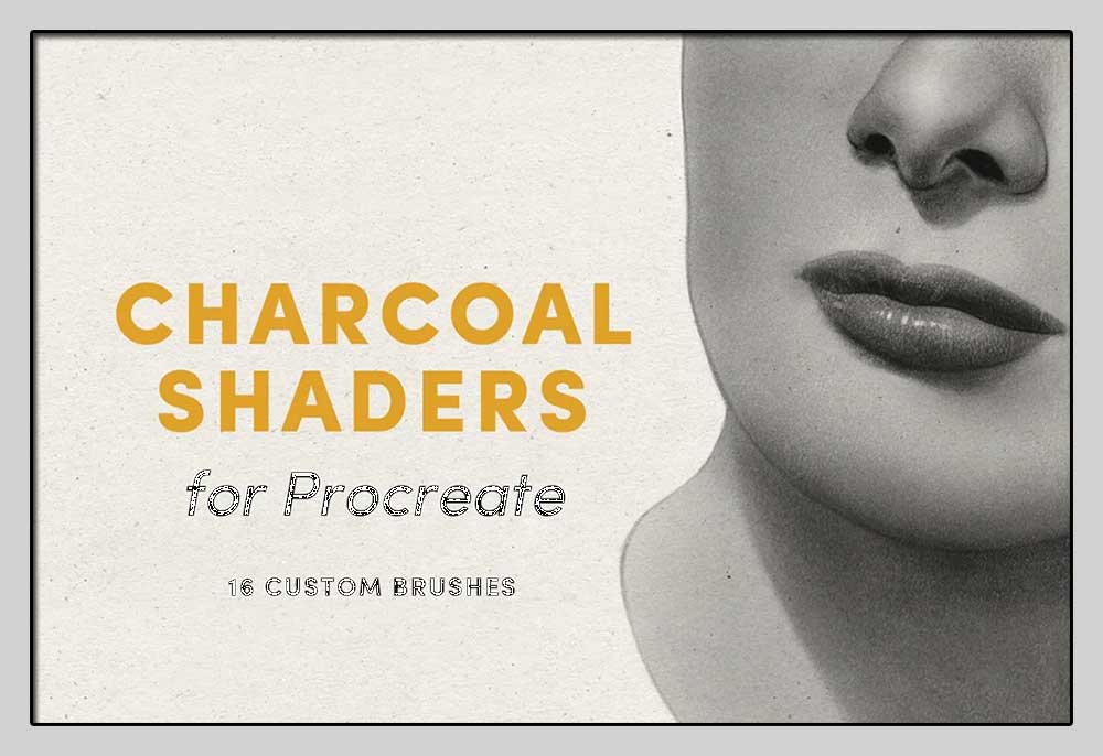 Custom Charcoal Shaders Procreate Brushes
