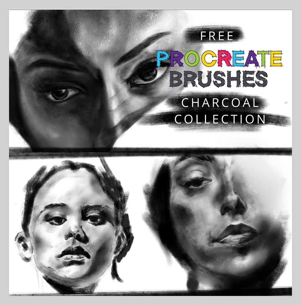 Charcoal Brushes Free Procreate CrayonArcade