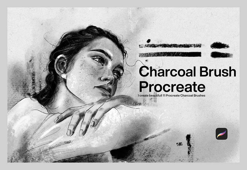 Charcoal Brushes Procreate