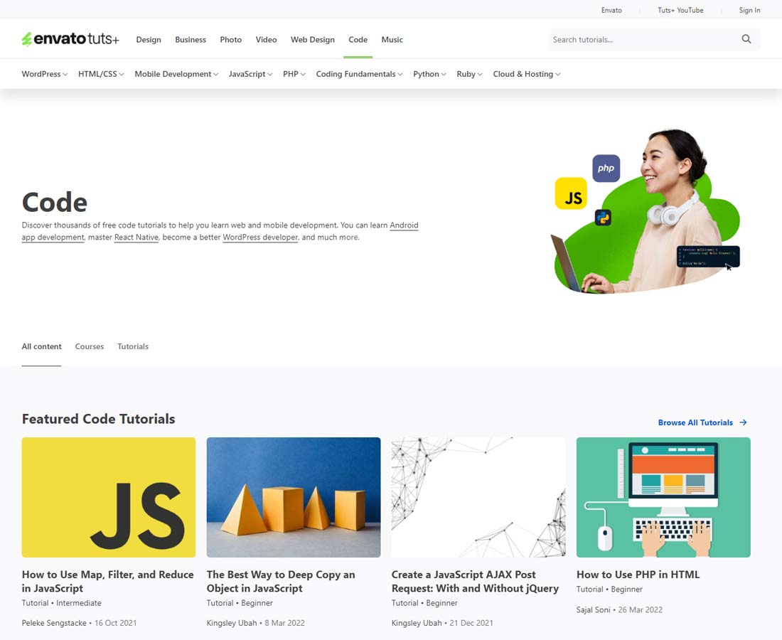 Code Courses and Tutorials