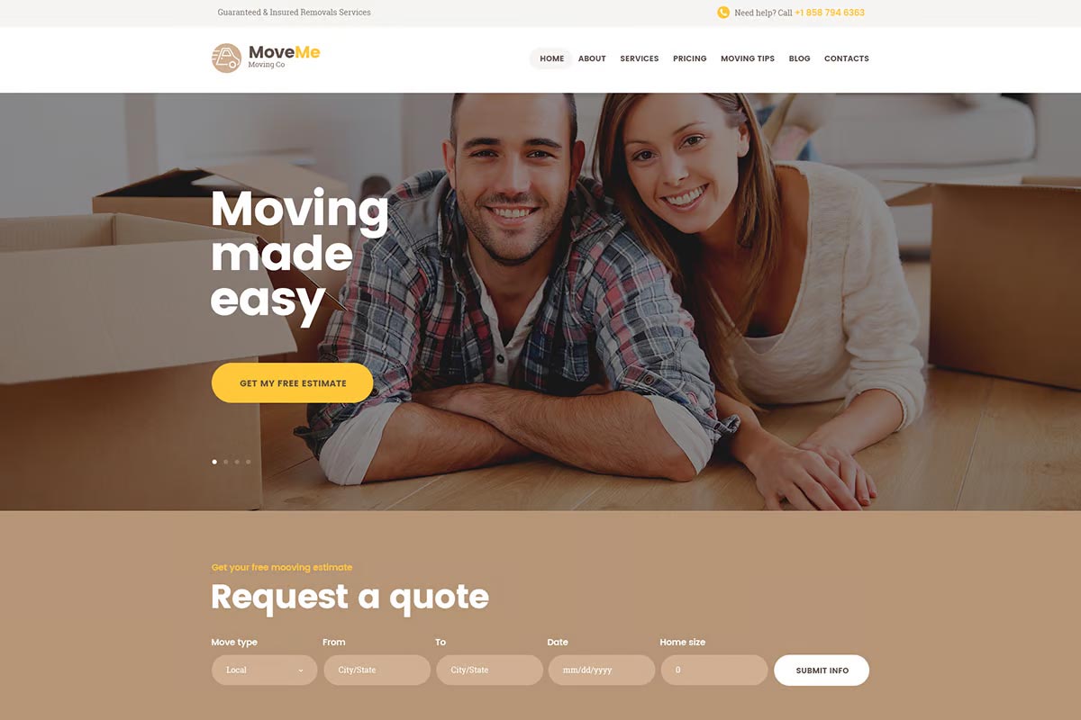 MoveMe WordPress Theme