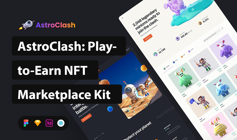 AstroClash: Play-to-Earn NFT Marketplace Kit