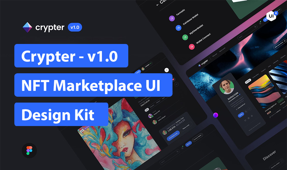 Crypter v1.0 - NFT Marketplace UI Design Kit