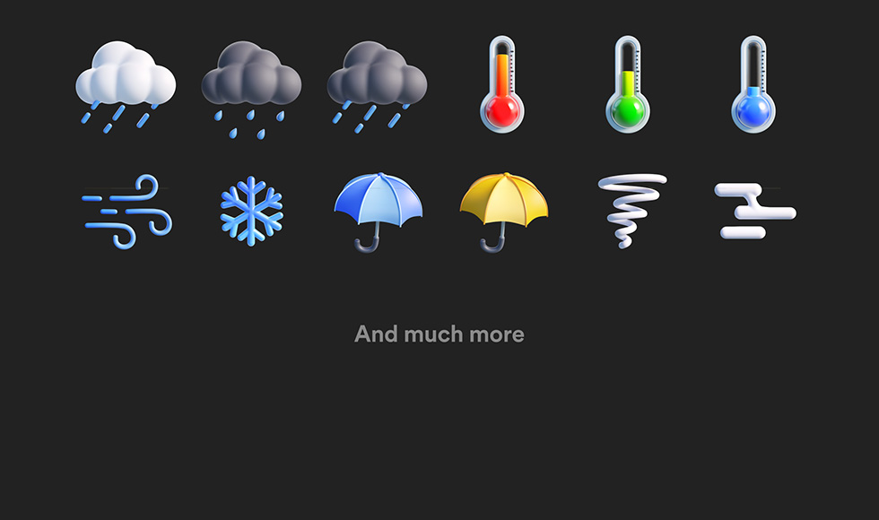 Weather 3D Icon Pack for Blender & Figma