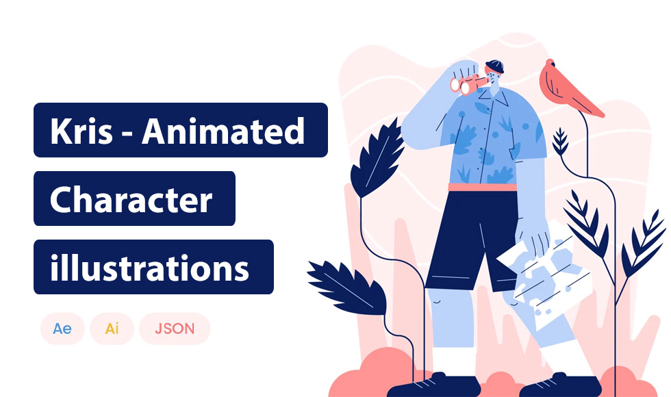 Kris - Animated Character illustrations