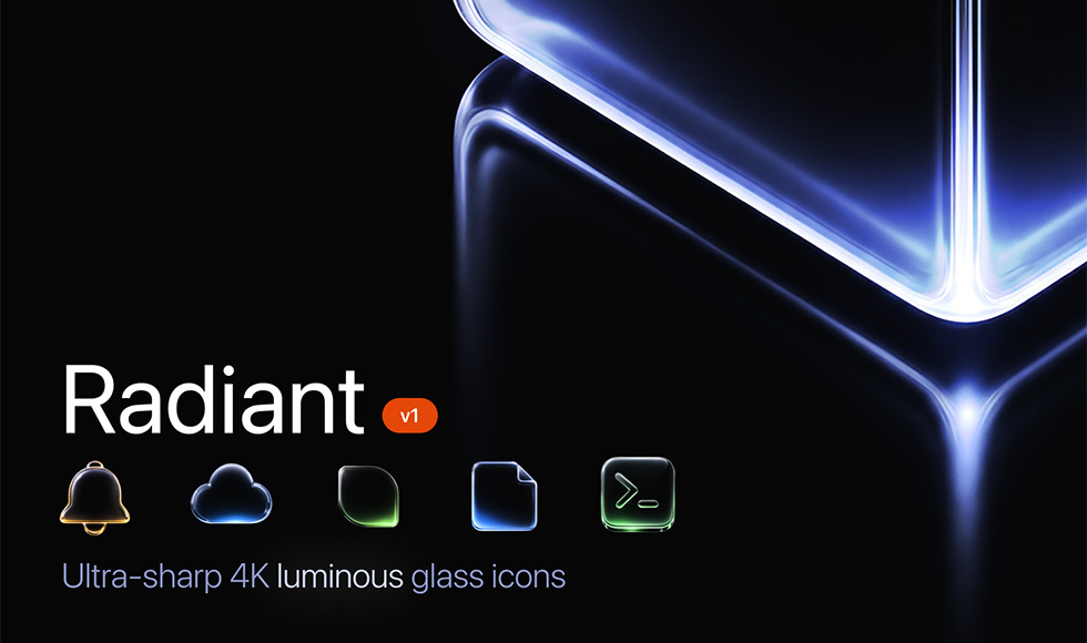 Radiant - Ultra Sharp 4k Luminous Glass Icons