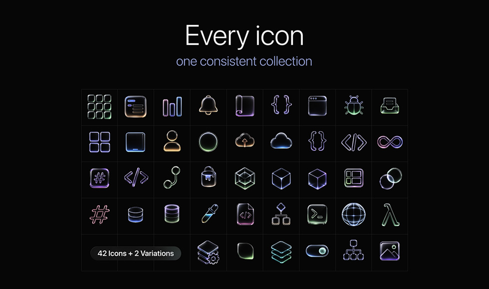 Radiant - Ultra Sharp 4k Luminous Glass Icons